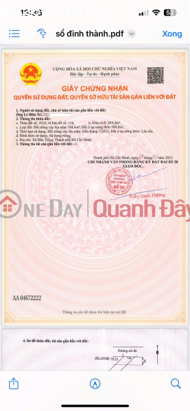 đ 2,8 tỷ Bán đất đẹp tại Ấp Yên Ngựa, xã Định Thành, Dầu Tiếng, DT 284,4m2, nhiều tiện ích