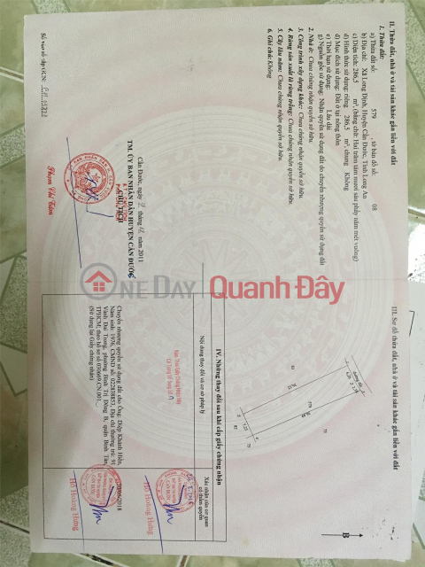 ORIGINAL LAND - URGENT SELL 2 Adjacent Plots In Long Dinh Commune, Can Duoc District - Long An _0