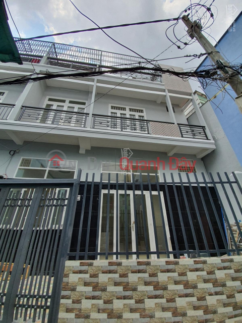 ️️ House for rent with 1 ground floor and 2 floors, 10m wide, near Bui The My market _0