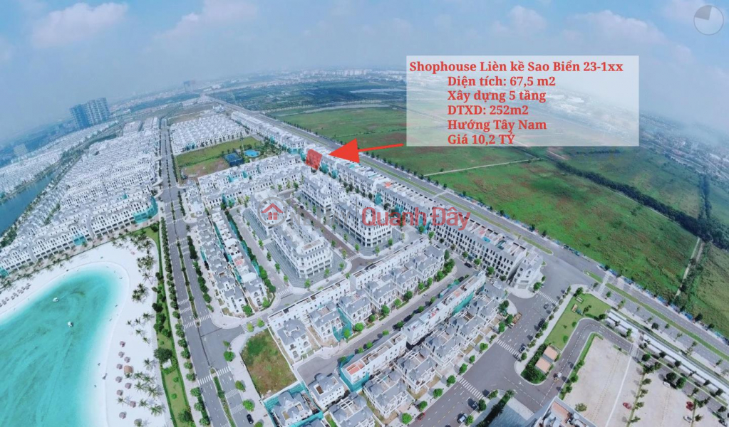 Shophouse for sale Adjacent to Vincom and utility park for 10.2 billion - Vinhomes Ocean Park Gia Lam Sales Listings