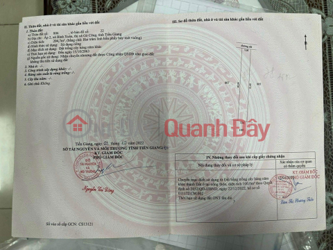 BEAUTIFUL LAND - GOOD PRICE - OWNER FOR SALE IN Binh Xuan Ward, Go Cong City _0