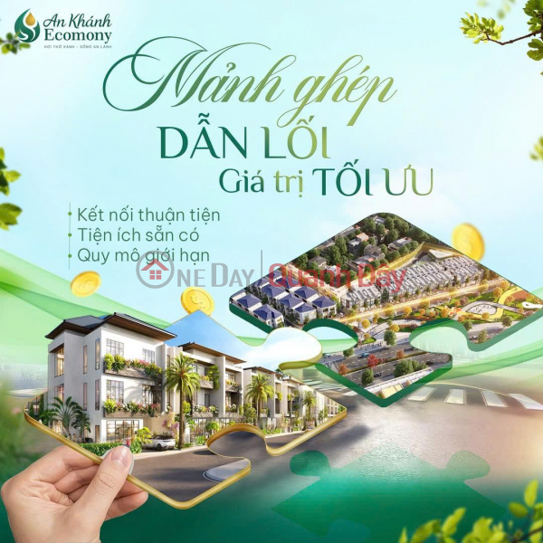 Adjacent to two main roads. The hottest project in northern An Khanh - Hanoi (Ecomony, 70m2, selling price 15 billion VND). Sales Listings