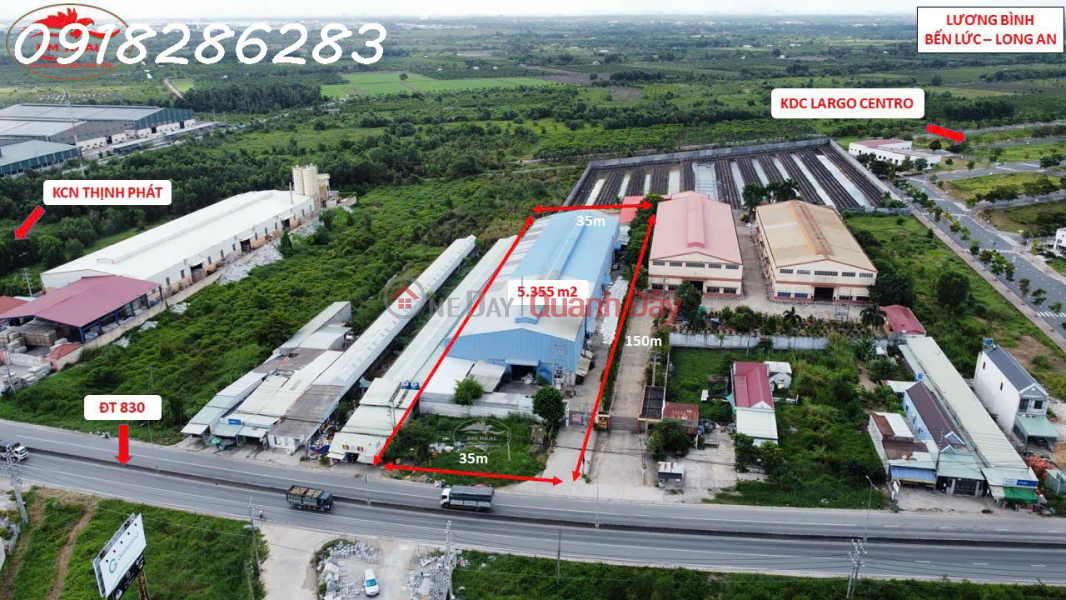 CHÍNH CHỦ BÁN KHO/XƯỞNG ĐANG CÓ DÒNG TIỀN – BẾN LỨC, LONG AN Niêm yết bán