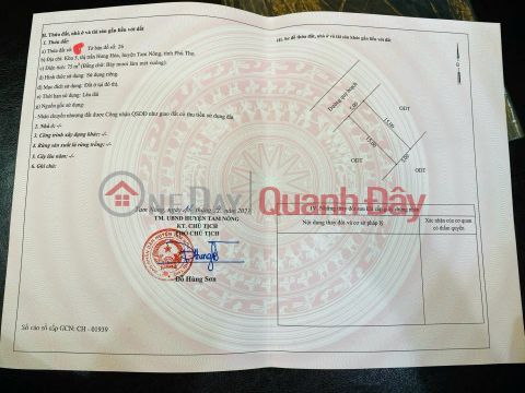 BÁN LÔ ĐẤT F0- ĐẤT ĐẸP GIÁ TỐT TẠI TT HƯNG HÓA, TAM NÔNG, PHÚ THỌ _0