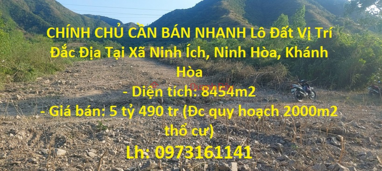 GENERAL FOR SALE QUICKLY Land Lot Great Location In Ninh Ich Commune, Ninh Hoa, Khanh Hoa Sales Listings