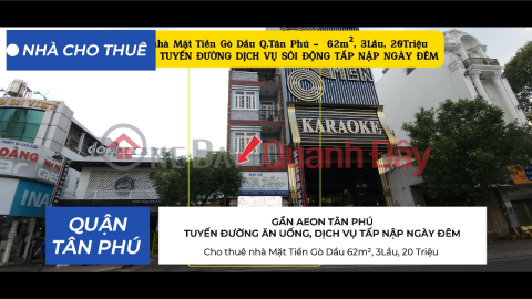 House for rent, Go Dau Street frontage, 62m², 3 floors, 20 million VND - NEAR AEON _0