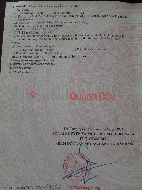 GIÁ TỐT - CHỐT NGAY NHÀ 2 TẦNG VỊ TRÍ ĐẮC ĐỊA VEN BIỂN SƠN TRÀ, Đà Nẵng _0
