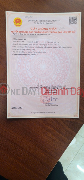 I am the owner selling this plot of land in Cao Phong, Hoa Binh at a loss., Vietnam Sales đ 780 Million