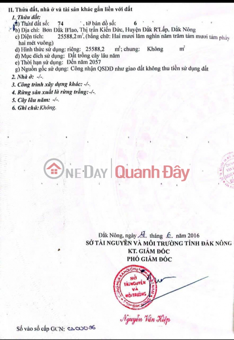 Chính Chủ Cần Bán Lô Đất Vị Trí Đẹp Tại Bon Đak B'lao thị trấn Kiến Đức, huyện Đawk R'Lấp, Đak Nông _0