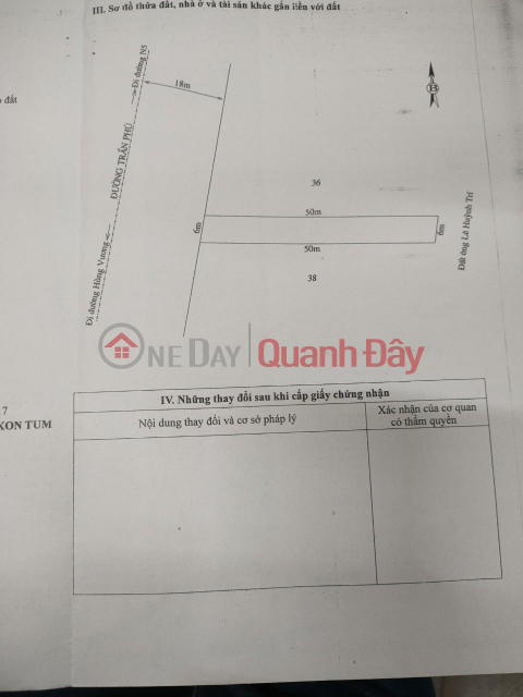 GENERAL FOR SALE QUICKLY Land Lot Good Location at Tran Phu Street, Hamlet 6, Pleikan Town, Ngoc Hoi District, Province _0