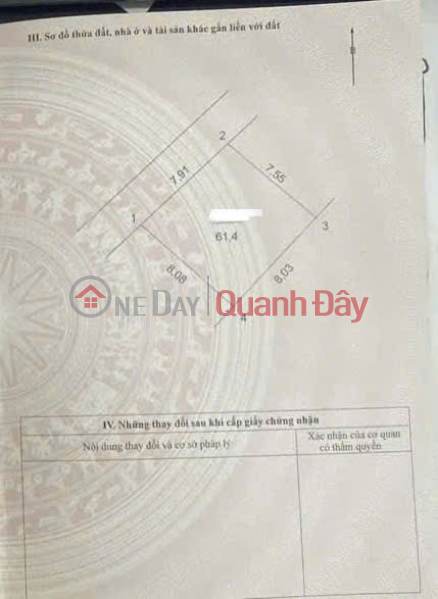Land for sale in group 11, Quang Minh, Me Linh. Near service land, wide frontage, car parking Sales Listings