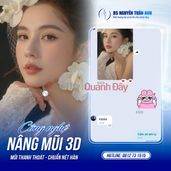 Dáng mũi 3D chuẩn Hàn Niêm yết bán (849-8173391612)