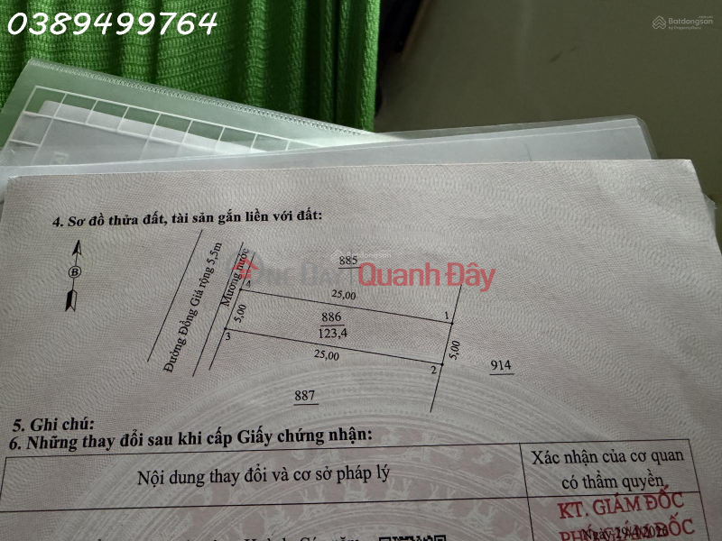 đ 4,9 tỷ Mặt tiền vuông vắn, diện tích gần 125m2. Gần chợ Bà Lê, gần phố cổ Hội An