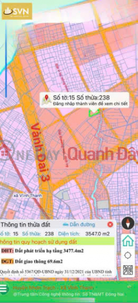 Property Search Vietnam | OneDay | Sales Listings SUPER BEAUTIFUL 2-FRONT LAND LOT IN VINH THANH – NHON TRACH