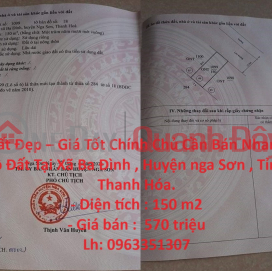Beautiful Land - Good Price Owner Needs To Sell Land Plot Quickly In Nga Son, Thanh Hoa. _0