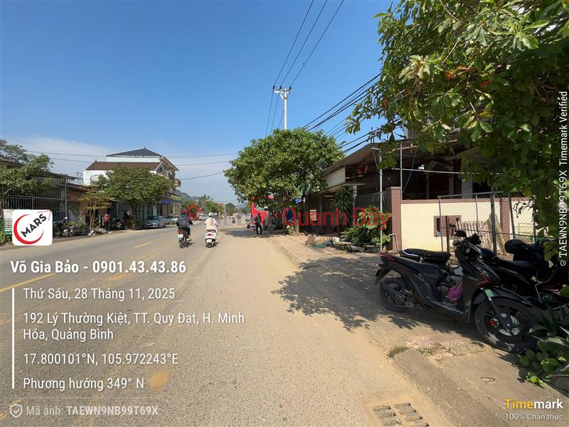 Bán đất MT QL12A thị trấn Quy Đạt Huyện Minh Hóa. Việt Nam, Bán đ 2 tỷ