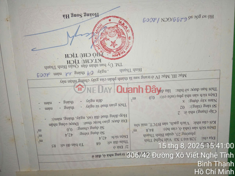 Property Search Vietnam | OneDay | Residential | Sales Listings HOT HOT - OWNER NEEDS TO SELL A HOUSE AT XO VIET Nghe Tinh, Ward 25, Binh Thanh District, HCMC