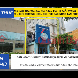 House for Rent on Tan Son Nhi Street, Tan Phu District, 122m², 3 Floors - Near Intersection - Commercial and Service Area _0