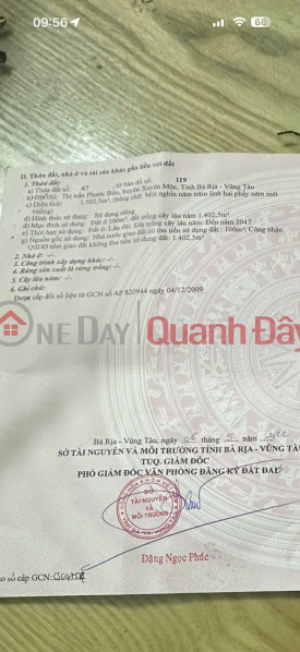 Property Search Vietnam | OneDay | Nhà ở | Niêm yết bán | ĐẦU TƯ SINH LỜI - Chính Chủ Bán Lô Đất Mặt Tiền Đường Huỳnh Minh Thạnh, TT Phước Bửu, Xuyên Mộc BRVT