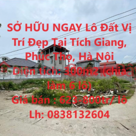 OWN NOW A Lot Of Land In A Beautiful Location In Tich Giang, Phuc Tho, Hanoi _0