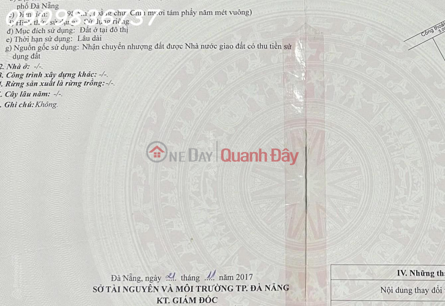 Owner needs to sell a prime plot of land in Zone B2.21, Vo Van Dong Street, Ngu Hanh Son District, with an area of 98.5 m2. Sales Listings