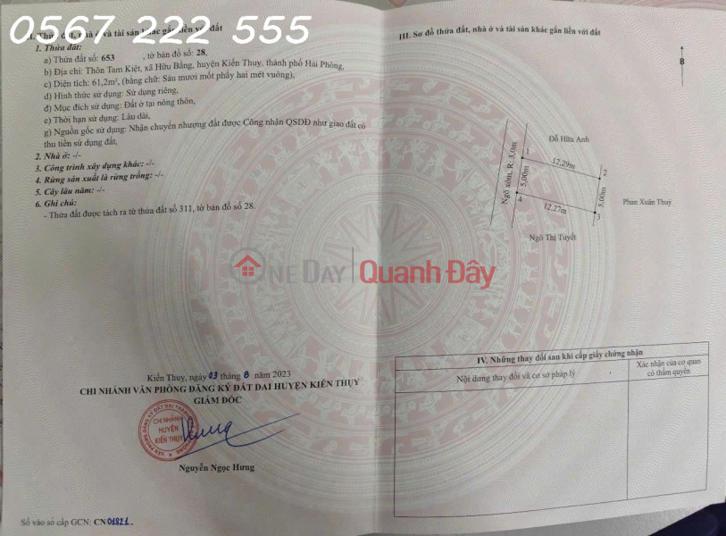 Property Search Vietnam | OneDay | Nhà ở, Niêm yết bán SIÊU PHẨM TUYẾN 2 ĐƯỜNG 405 – TAM KIỆT, HỮU BẰNG GIÁ CHỈ 1.0x TỶ – ZALO 0567 222 555