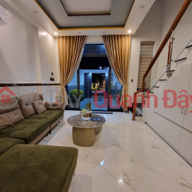 FOR SALE HOUSE FOR SALE 7M5 3 storeys NEW BUILDING VERY BEAUTIFUL DESIGN. NEARBY BY CAM LE RIVER. HOA CHAU-HOA VANG- _0