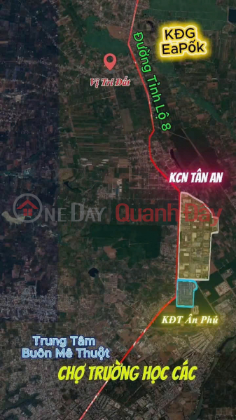 Hàng hiếm Cư Suê - Buôn Ma Thuột: 180m2 thổ cư, sổ sẵn, view lúa, giá chỉ 725 triệu đồng, Việt Nam, Bán | đ 725 triệu