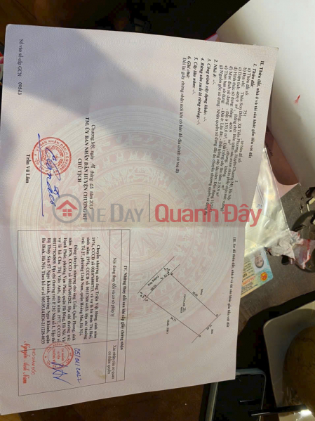 đ 10 Million, OWNER NEEDS TO SELL 469.9M2 LAND LOT IN TIEN PHUONG-CHUONG MY-HANOI