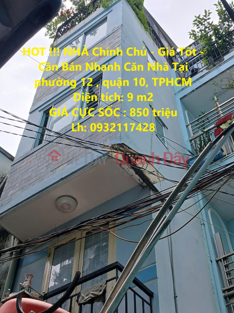 HOT !!! OWNER HOUSE - Good Price - Need to Sell House Quickly in Ward 12, District 10, HCMC _0