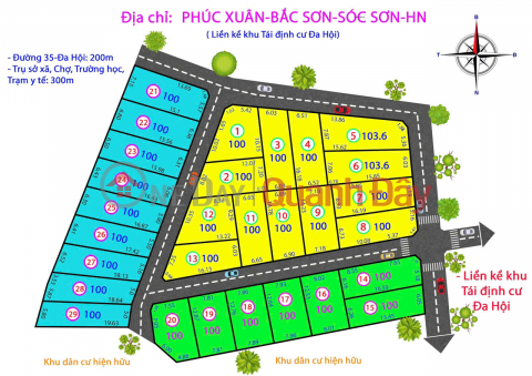 GIÁ CHƯA ĐẾN TỶ -- DT 100 M FUN THỔ CƯ - ĐƯỜNG TRƯỜNG CHỢ KHU TÁI ĐỊNH CƯ SÁT ĐẤT _0