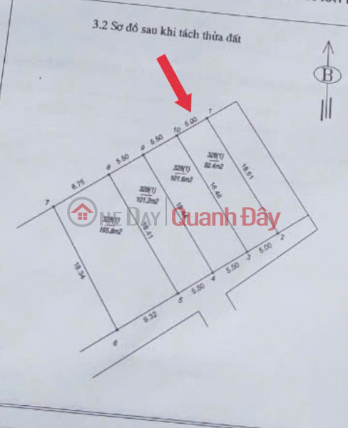 đ 4,8 tỷ | Chính chủ cần bán gấp - Fo đang làm mặt bằng - Lô đất đẹp 92.4m2 Xâm Xuyên - Hồng Vân