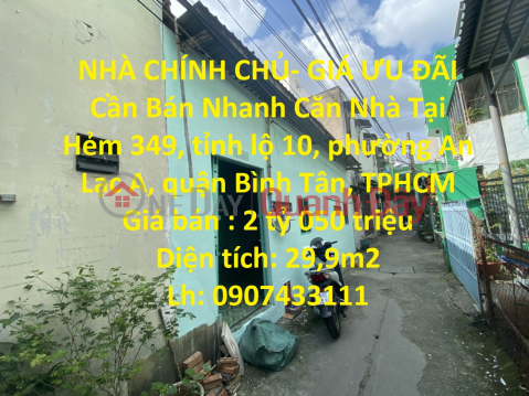 GENERAL HOUSE- OFFER PRICE Quick Sale House In Binh Tan District, HCMC _0