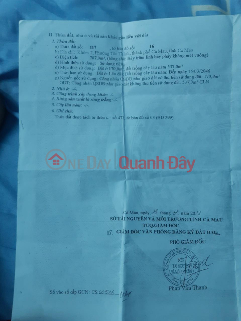 ĐẤT ĐẸP - GIÁ TỐT - Cần Bán Lô Đất Đẹp Tại Phường 2, Thành phố Cà Mau, Cà Mau _0