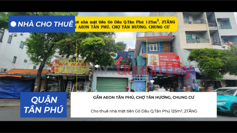 House for rent on Go Dau Street, Tan Phu District, 125m², 2 floors - near AEON Mall and Tan Huong Market. _0
