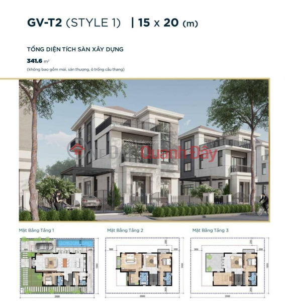 Property Search Vietnam | OneDay | Nhà ở, Niêm yết bán, Bán căn góc biệt thự view sông 15x20m Grand Villas Aqua City giá rẻ nhất thị trường. LH 0906 272 338