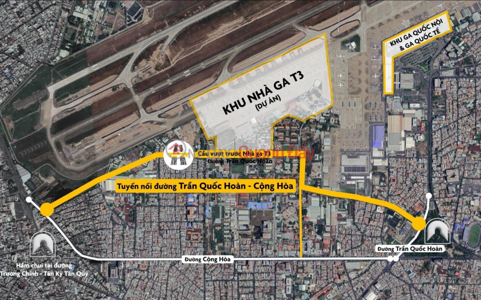 **Bán đất mặt tiền Trần Quốc Hoàn, p13, Tân Bình; 4,5x15m - cạnh ga T3 | Việt Nam | Bán đ 14,2 tỷ