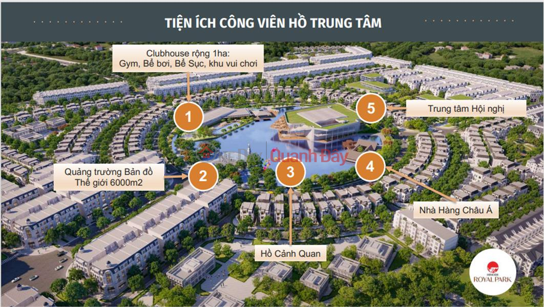 RARE GOODS - for sale SH36 Italian area HINODE ROYAL PARK urban area, Kim Chung Di Trach, Hoai Duc, Hanoi (near Nhon) | Vietnam Sales | đ 20 Billion