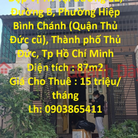 The owner needs to rent out a nice house fast, good location in Thu Duc city, HCM _0