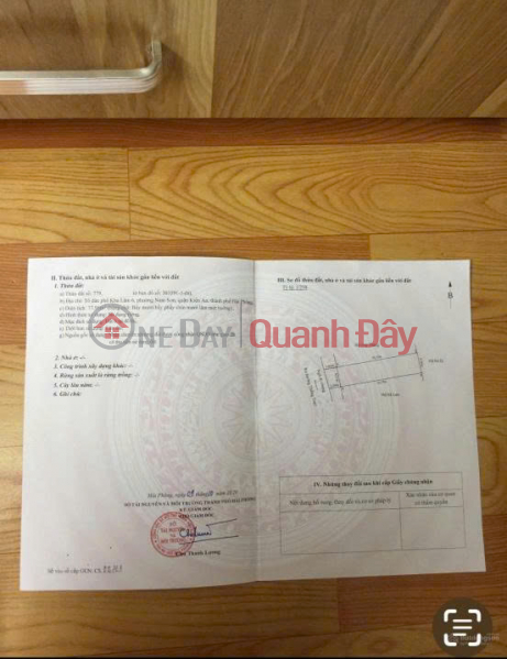 Bán đất 77,9m2, đất nở hậu tại đường Kha Lâm, tổ dân phố Kha Lâm 6, quận Kiến An, Hải Phòng Niêm yết bán