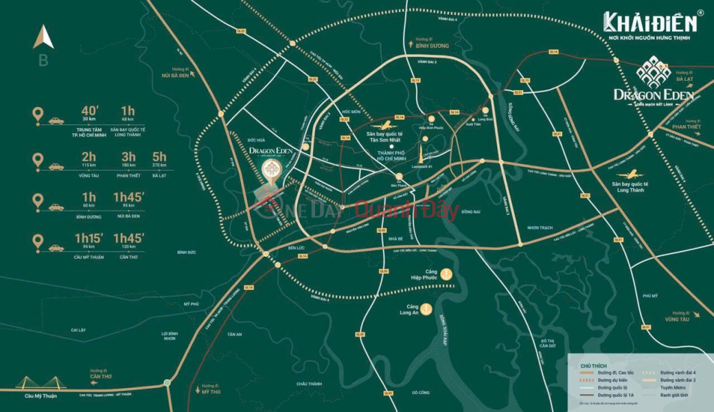 ĐẤT ĐẸP – GIÁ TỐT – CHÍNH CHỦ CẦN BÁN NHANH lô đất dự án Dragon Eden huyện Bến Lức, Long An, Việt Nam | Bán đ 2,3 tỷ