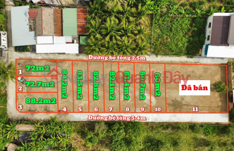 Beautiful land, full of land in Dien Hoa - Dien Khanh. Located behind Hung Thinh gas station, area 80m2, price only 618 million _0