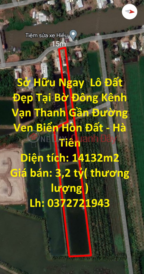 Own a Beautiful Land Lot Right At The East Coast Of Van Thanh Canal Near The Seaside Road Of Hon Dat - Ha Tien _0