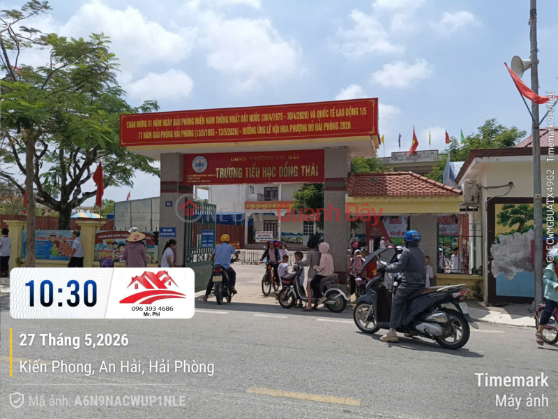 Bán đất đẹp Tê Chử, Đồng Thái, An Dương, Hải Phòng - Ô tô vào tận nơi - Giá chỉ 1,55 tỷ Niêm yết bán