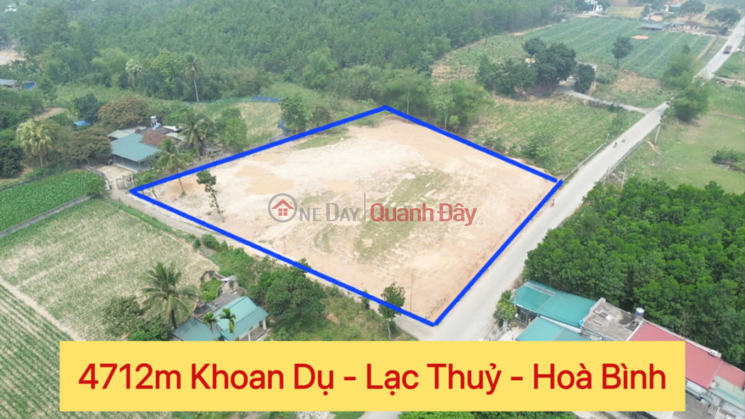 BÁN LÔ ĐẤT 4712M TẠI LẠC THUỶ-HÒA BÌNH Niêm yết bán