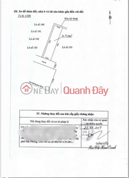 Property Search Vietnam | OneDay | Residential, Sales Listings, Selling 3 adjacent plots of land with an area of 230M, frontage on 30M Tran Hoan Hai An street