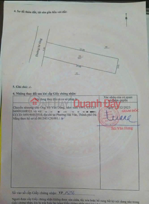ĐẤT ĐẸP - GIÁ TỐT - Chính Chủ Cần Cần Bán Đất Tại Xuân Phú ( Hòa Sơn cũ ),Phường Hòa Khánh, TP. Đà Năng. _0