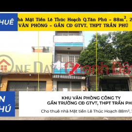 House for rent on Le Thuc Hoach Street, 88m², 2 floors - OFFICE AREA, SCHOOL _0