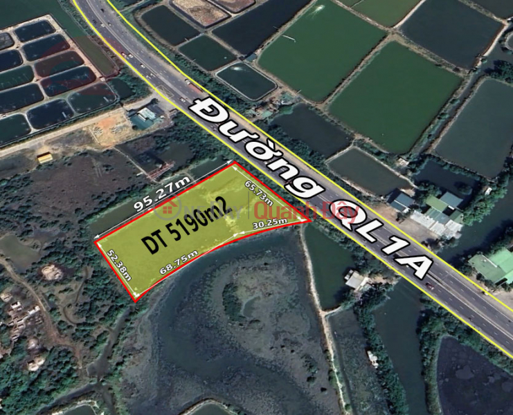Land for sale in front of National Highway 1A Ninh Hoa 5190m2 with 600m2 residential area Sales Listings