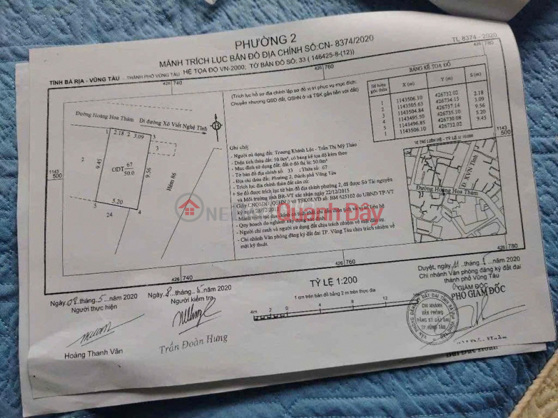 NHÀ MẶT PHỐ - CHÍNH CHỦ - MẶT TIỀN Đường Hoàng Hoa Thám, Phường 2, TP Vũng Tàu, Bà Rịa - Vũng Tàu, Việt Nam, Bán, đ 13,8 tỷ